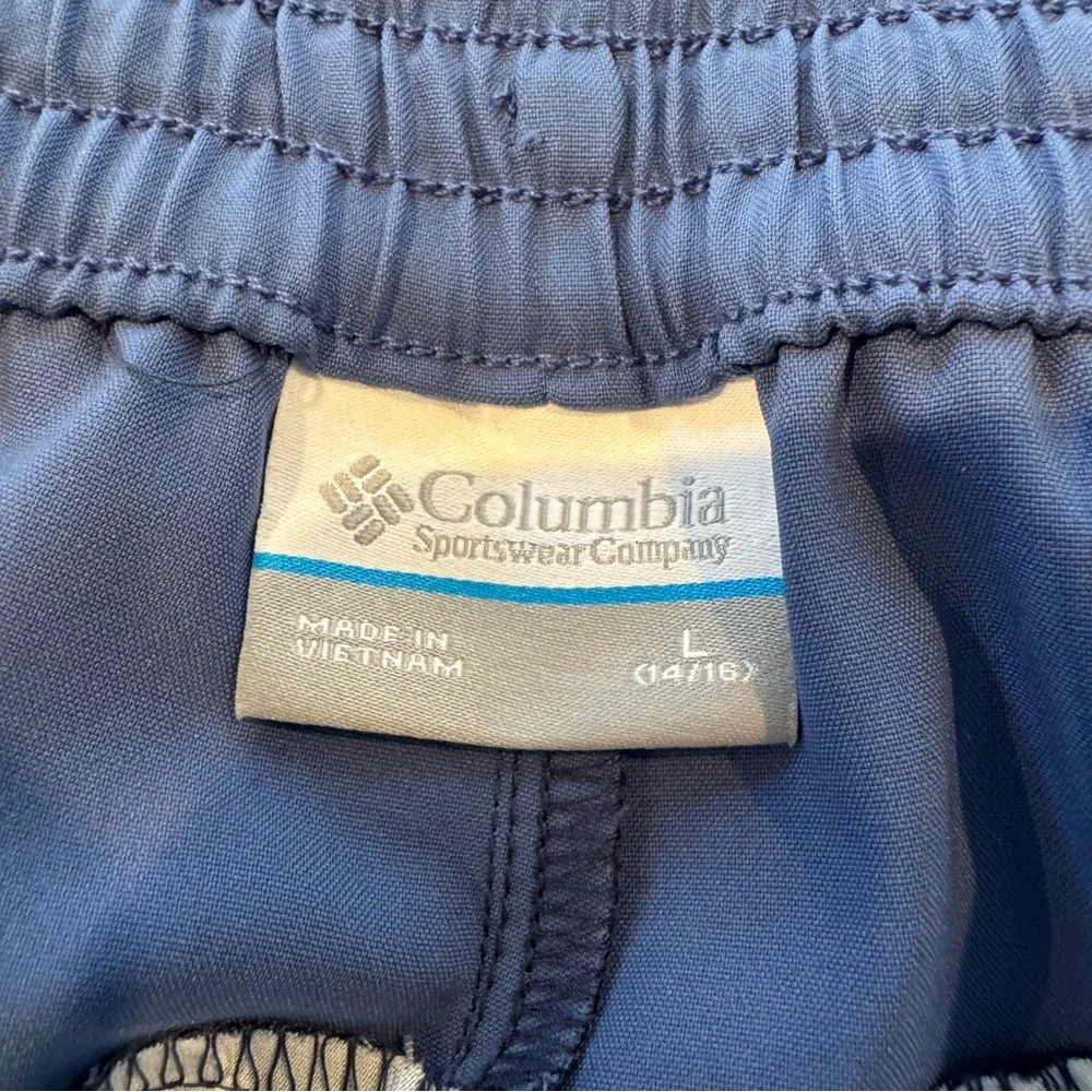 NWT Columbia Omni-Shade UPF 30 Sandy Shores Board Shorts Aquamarine Size L 14/16